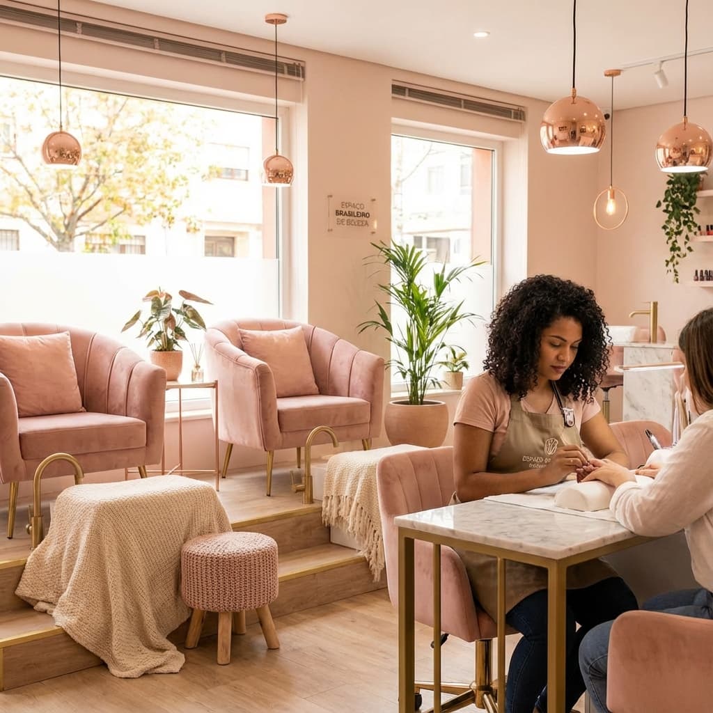 Salão de manicure elegante