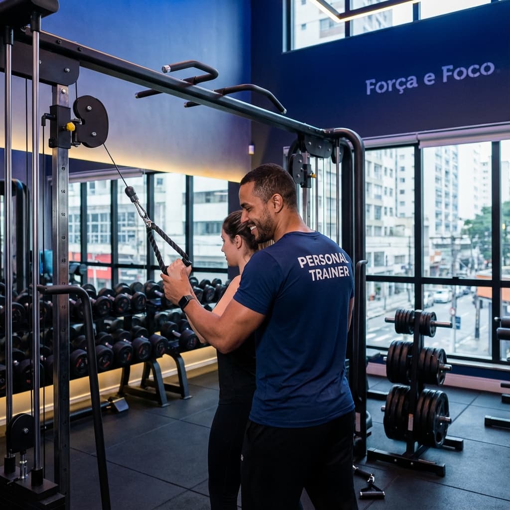Personal Trainer na academia